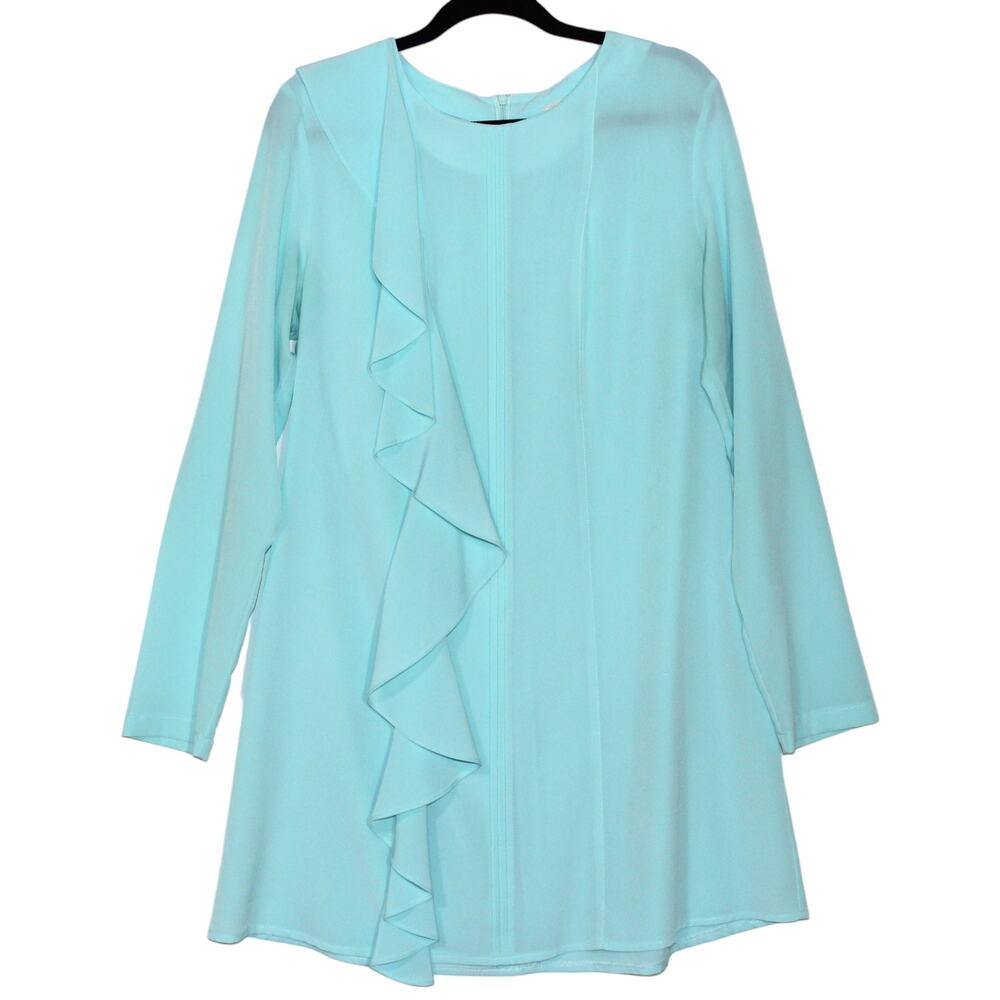 SETRMS Blue Tunic With Ruffle Detail Large EU44